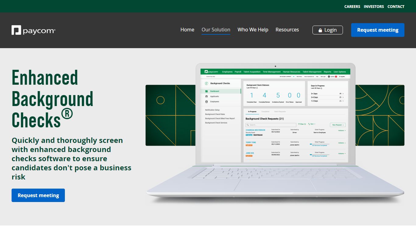 Background Checks HR Software | Paycom